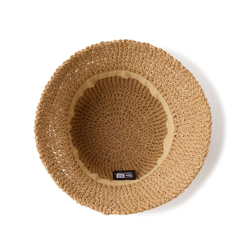 ニューエラNEWERAアウトドアカジュアル帽子ハットバケット01セーラーブリムPaperCrochetHatベージュ14744760メンズレディースユニセックス26SP春夏