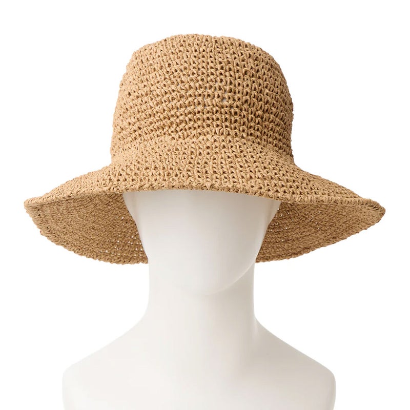 ニューエラNEWERAアウトドアカジュアル帽子ハットアドベンチャーワイドブリムPaperCrochetHatベージュ14744802メンズレディースユニセックス26SP春夏