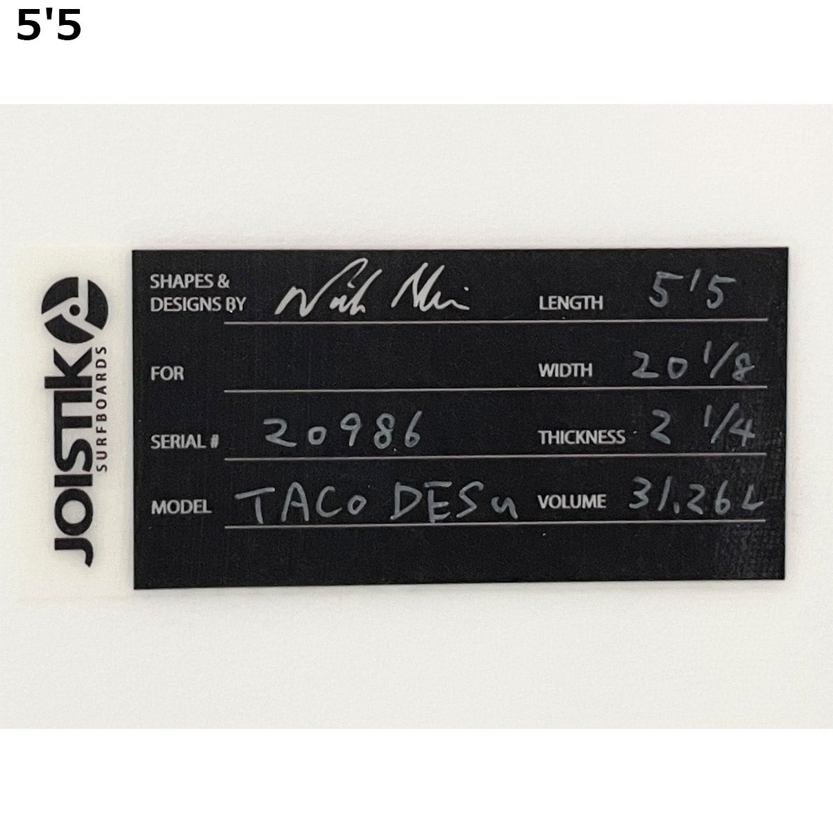 ジョイスティック JOISTIK ショートボード TACO DESU KARBO LOAD