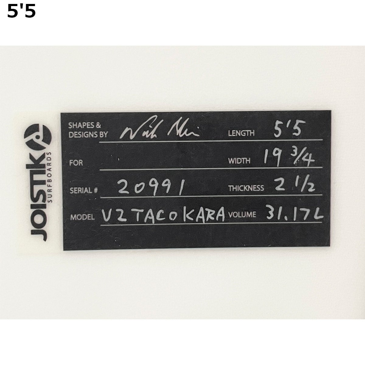 ジョイスティック JOISTIK ショートボード V2TACO KARA KARBO LOAD
