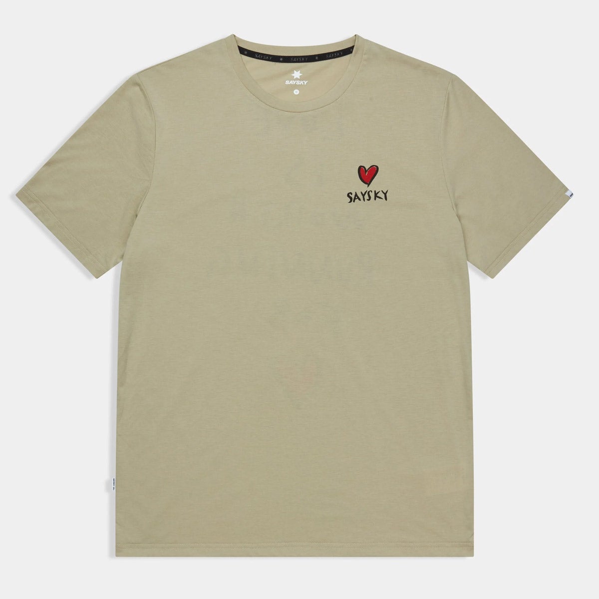 セイスカイSAYSKYランニングウェア半袖TシャツモーションStatementMotionT-shirt-BeigeSM25023C801メンズ男性26SP春夏