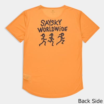 セイスカイSAYSKYランニングウェア半袖TシャツStatementFlowT-shirt-OrangeSM25027C419メンズ男性26SP春夏