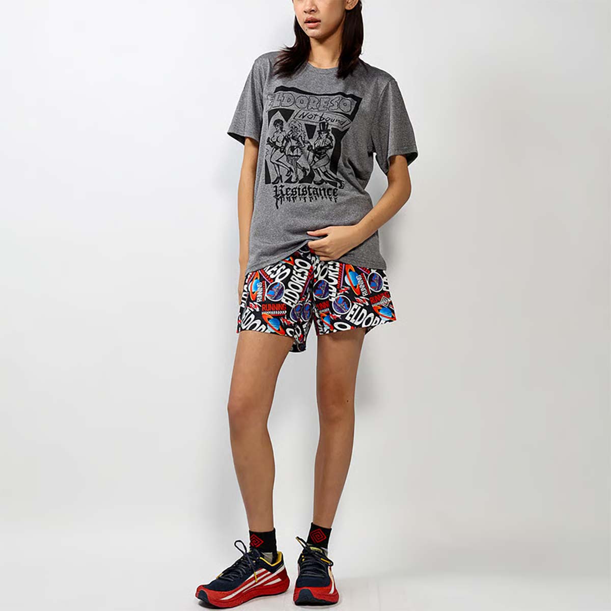 エルドレッソELDORESOランニングウェア半袖TシャツResistanceTeeE1018716メンズレディースユニセックス26SP春夏