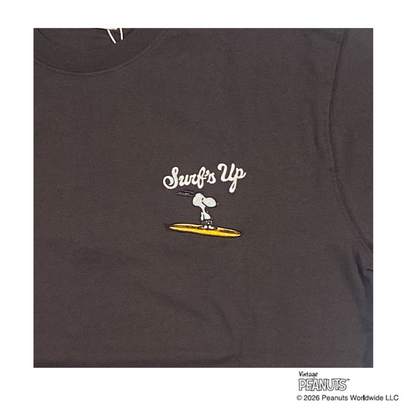 BENEFITベネフィットサーフィンサーフウェア半袖TシャツPEANUTS20/-天竺S/S刺繍TEE262AN1ST664メンズ男性26SP春夏