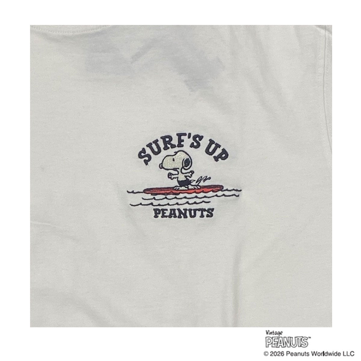BENEFITベネフィットサーフィンサーフウェア半袖TシャツPEANUTS20/-天竺S/S刺繍TEE262AN1ST664メンズ男性26SP春夏