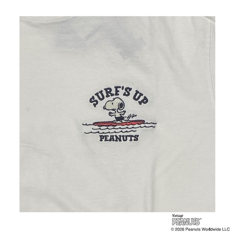 BENEFITベネフィットサーフィンサーフウェア半袖TシャツPEANUTS20/-天竺S/S刺繍TEE262AN1ST664メンズ男性26SP春夏