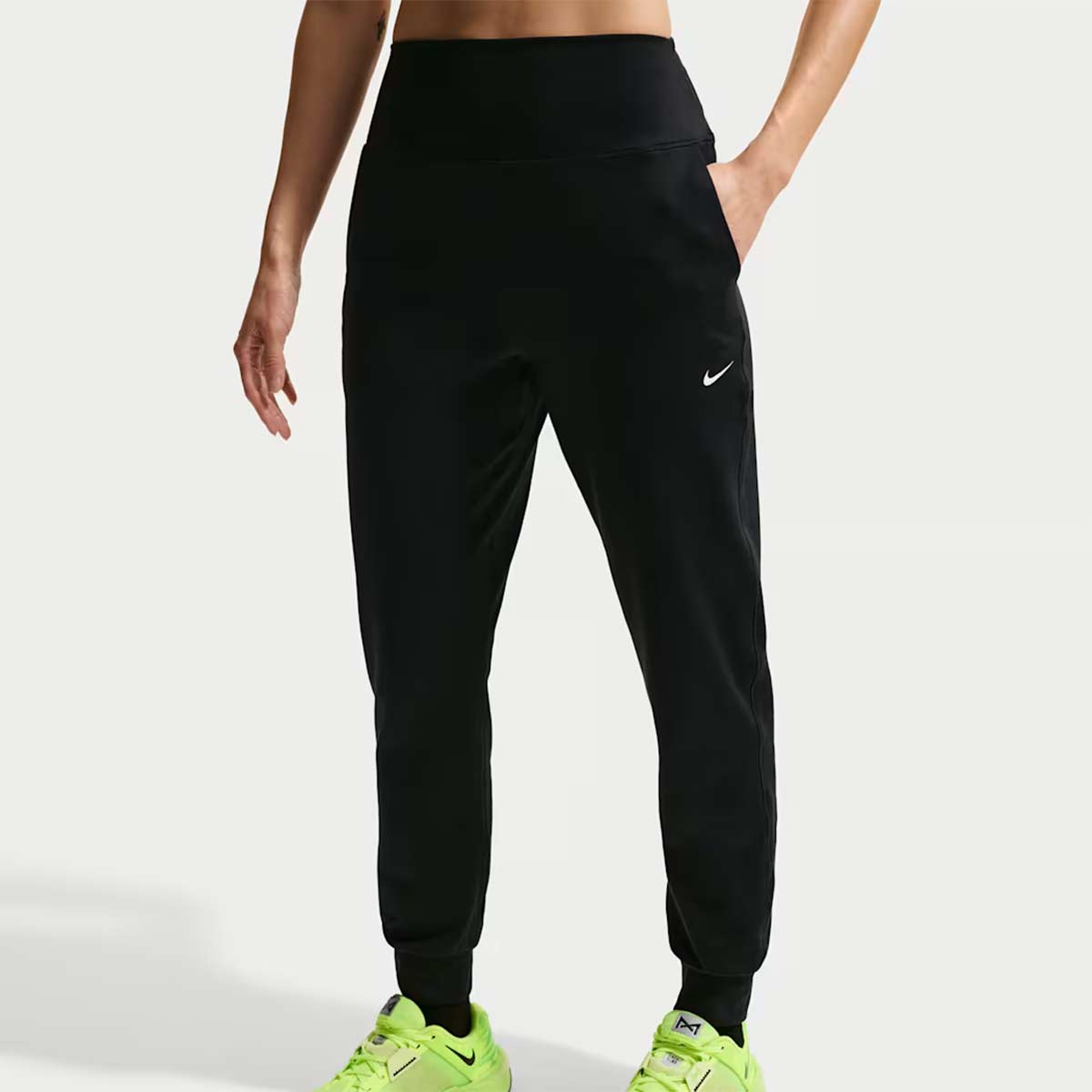 ナイキNIKEジムフィットネスヨガウェアボトムスロングパンツ長ズボンハイウエストフルレングスニットジョガーパンツIB9140-010レディース女性26SP春夏