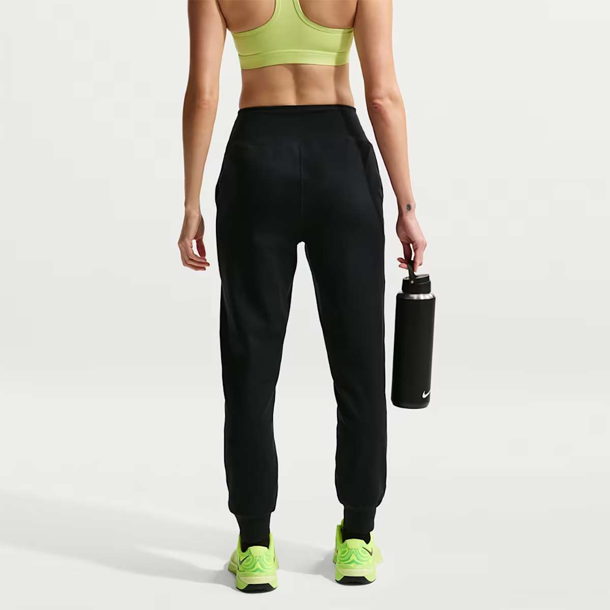 ナイキNIKEジムフィットネスヨガウェアボトムスロングパンツ長ズボンハイウエストフルレングスニットジョガーパンツIB9140-010レディース女性26SP春夏
