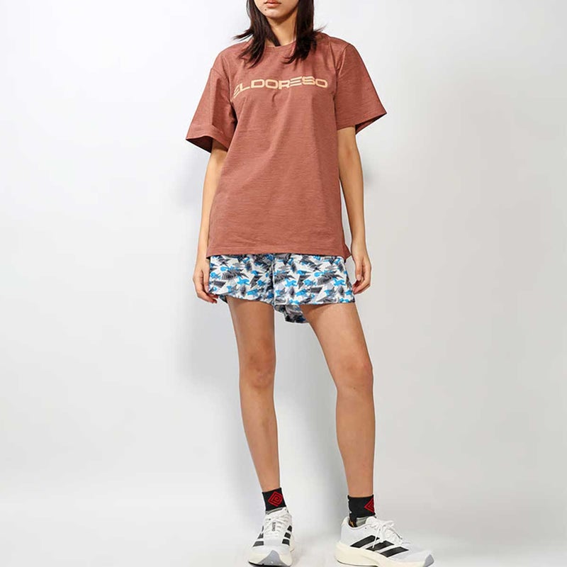 エルドレッソELDORESOランニングウェア半袖TシャツLogoTeeE1018016メンズレディースユニセックス26SP春夏