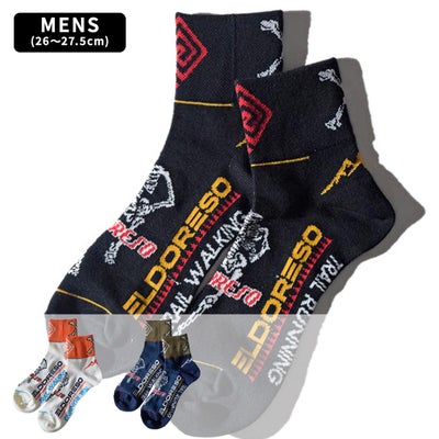 エルドレッソELDORESOランニングソックス靴下SkullSocksE7603916メンズレディースユニセックス26SP春夏