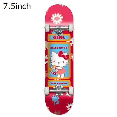 ガールGIRLスケボースケートボードデッキ板HELLOKITTYMIKECARROLL7.5G4924-1