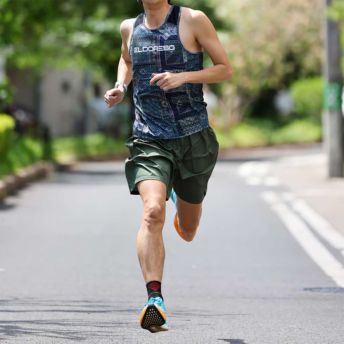 エルドレッソELDORESOランニングウェアノースリーブタンクトップNderebaEarnestTankE1224516メンズレディースユニセックス26SP春夏