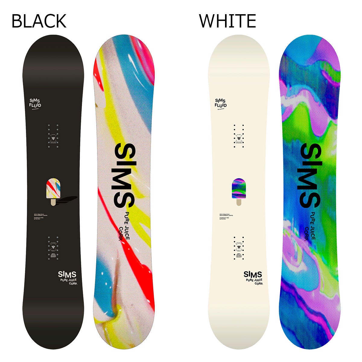シムスSIMSスノボースノボスノーボード板FLUIDS-BOARD2627-10レディース女性26-27