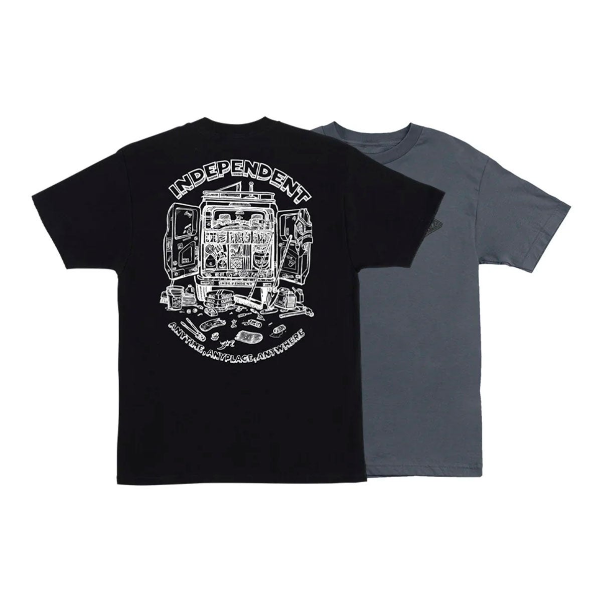 インディペンデントINDEPENDENTスケボースケートボードウェア半袖TシャツANYTIMEANYPLACEANYWHERES/SREGULART-SHIRT518261410メンズ男性26SP春夏