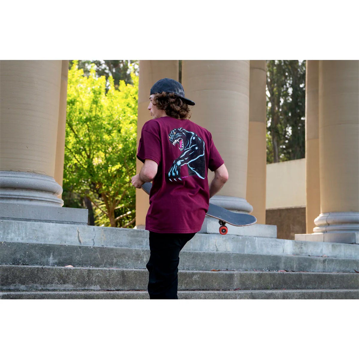 サンタクルーズSANTACRUZスケボースケートボードウェア半袖TシャツNATASSKETCHPANTHERS/SREGULART-SHIRT510261401メンズ男性26SP春夏
