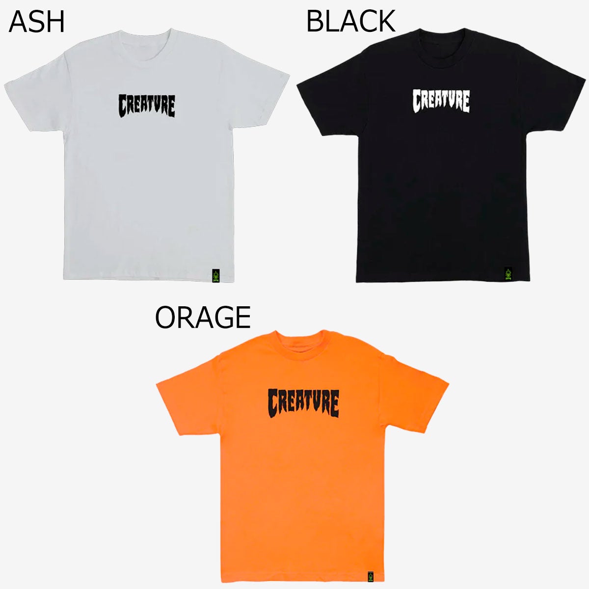 クリーチャーCREATUREスケボースケートボードウェア半袖TシャツMONOREGULARS/SSHIRT560254407メンズ男性26SP春夏