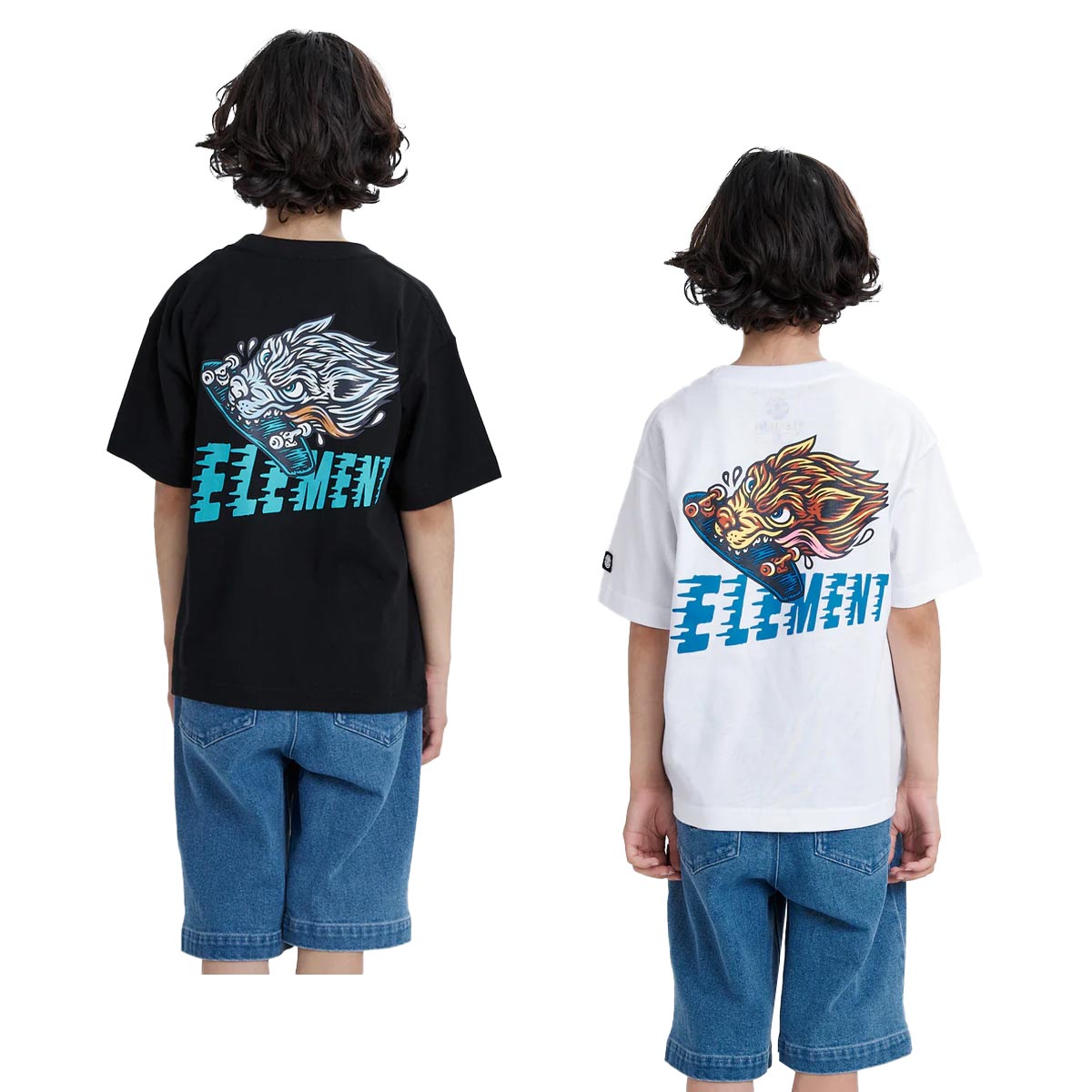 エレメントELEMENTスケボースケートボードウェア半袖TシャツTIMBERWOLFSSYBG025255ジュニアキッズ子ども男の子女の子26SU春夏