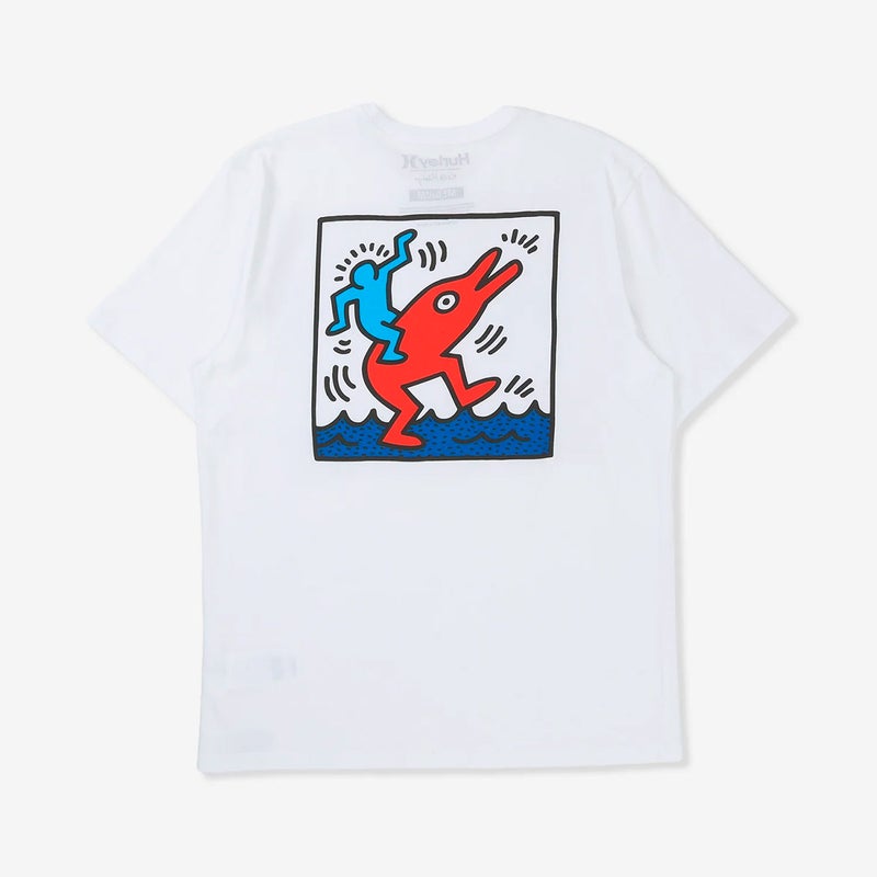 ハーレーHurleyサーフィンサーフウェア半袖Tシャツキース・ヘリングドルフィンライドショートスリーブTシャツMTS11979メンズ男性26SU春夏