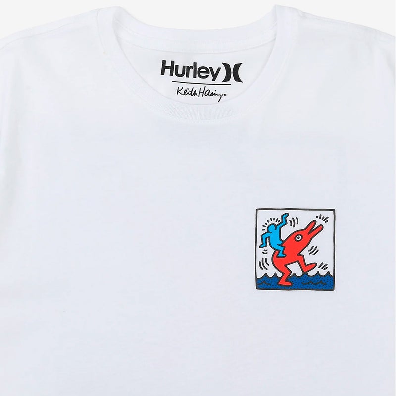 ハーレーHurleyサーフィンサーフウェア半袖Tシャツキース・ヘリングドルフィンライドショートスリーブTシャツMTS11979メンズ男性26SU春夏