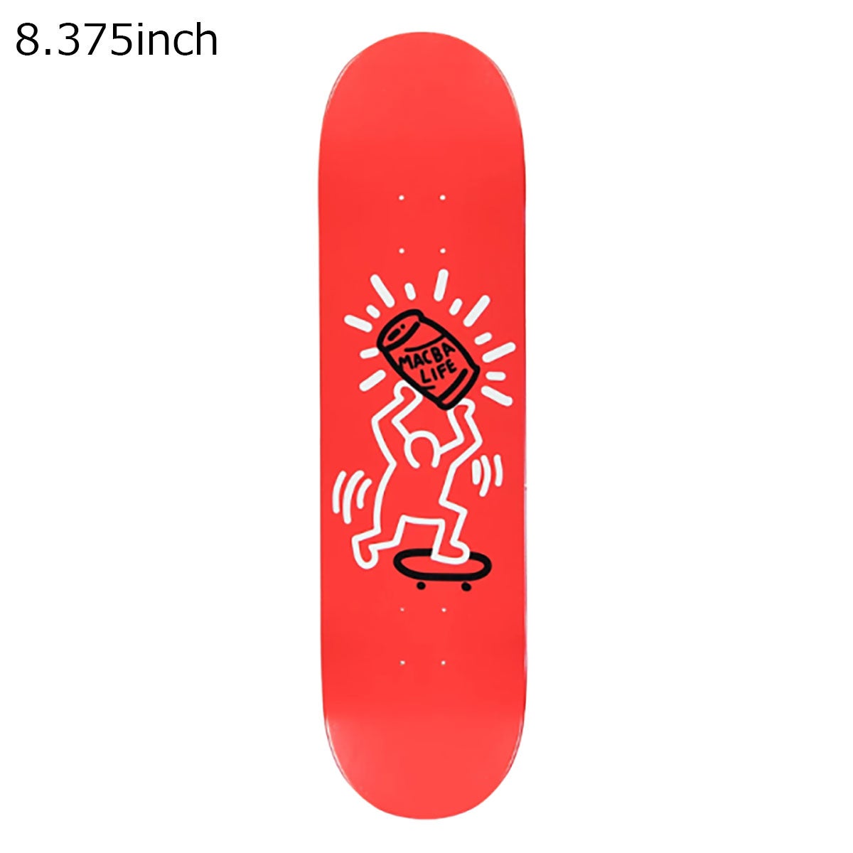 マクバライフMacbaLifeスケボースケートボードデッキ板DummyRed8.37536341M110011