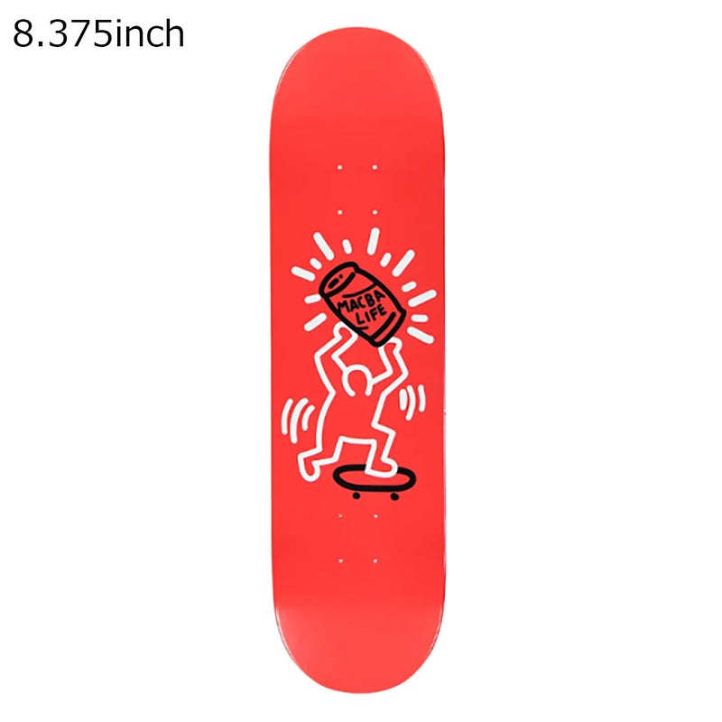 マクバライフMacbaLifeスケボースケートボードデッキ板DummyRed8.37536341M110011