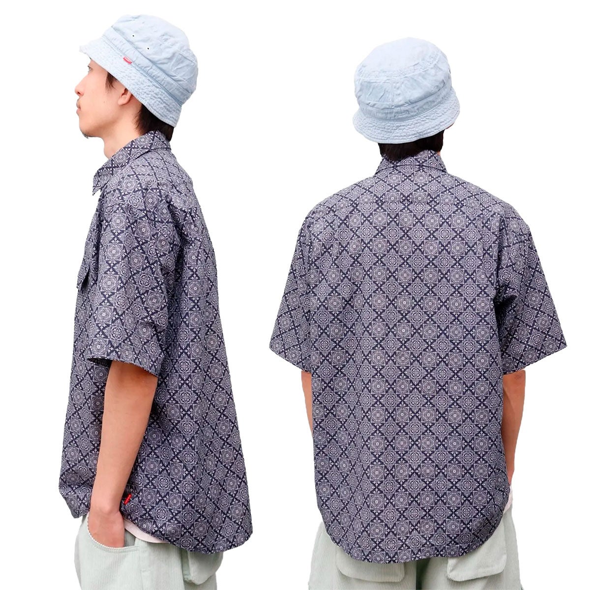 ウィムジーWHIMSYスケボースケートボードウェア半袖シャツBANDANASHIRT12231U130272メンズ男性26SU春夏