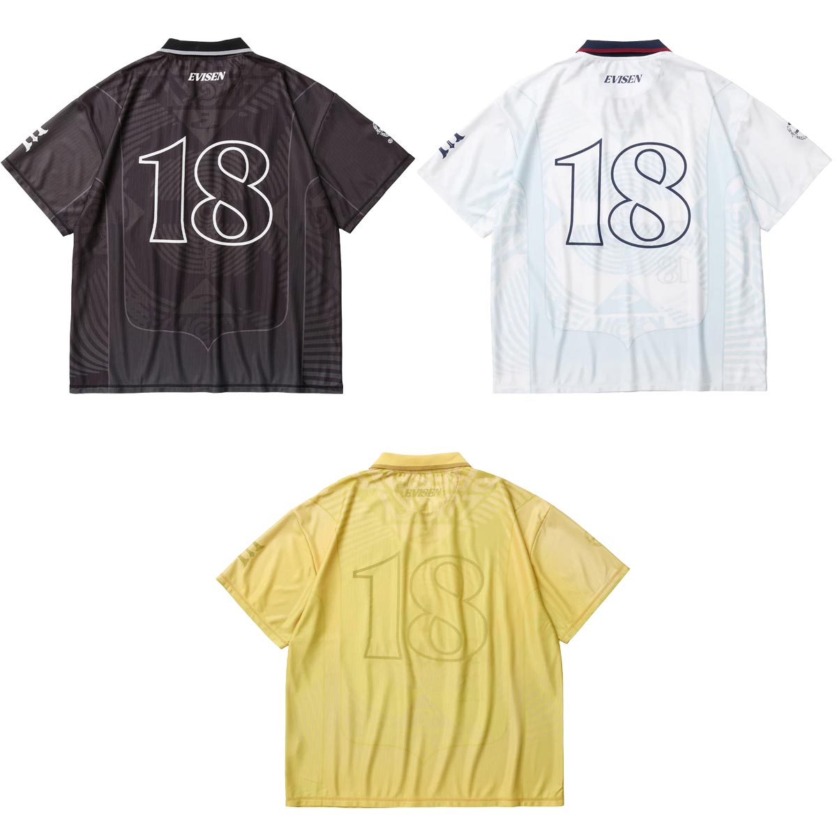 エビセンEVISENスケボースケートボードウェア半袖シャツEVI-FCSHIRT26SU-S02メンズ男性26SU春夏