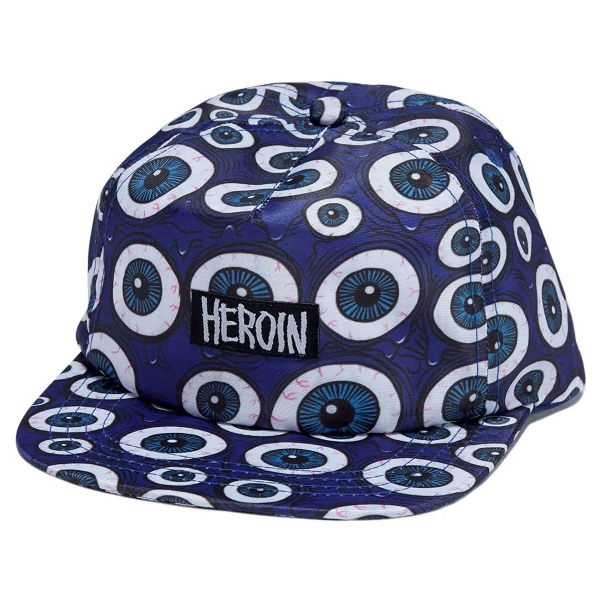 ヘロインHEROINスケボースケートボード帽子キャップEYESBLUESNAPBACKCAP06-85-003726SP春夏
