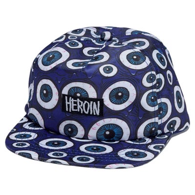 ヘロインHEROINスケボースケートボード帽子キャップEYESBLUESNAPBACKCAP06-85-003726SP春夏