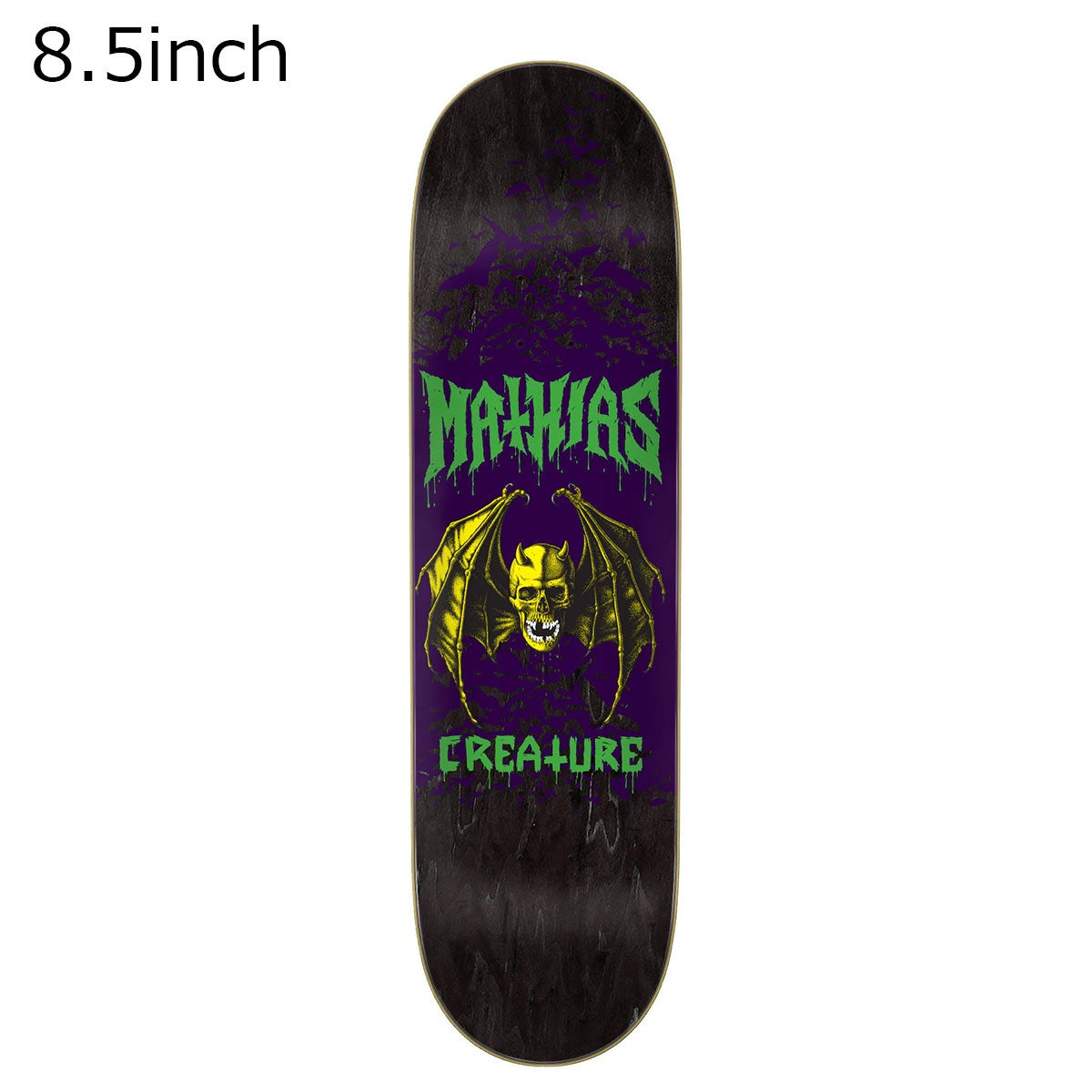 クリーチャー CREATURE CRT MATHIAS SKULL BAT STUMP 8.5 スケート
