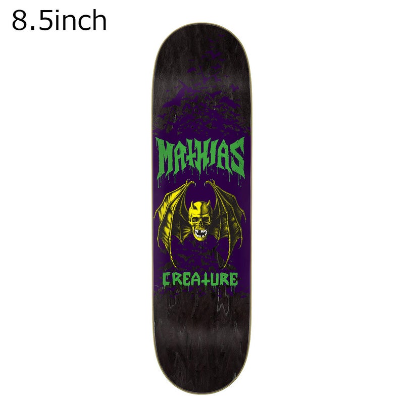クリーチャーCREATUREスケボースケートボードデッキ板CRTMATHIASSKULLBATSTUMP8.531032737
