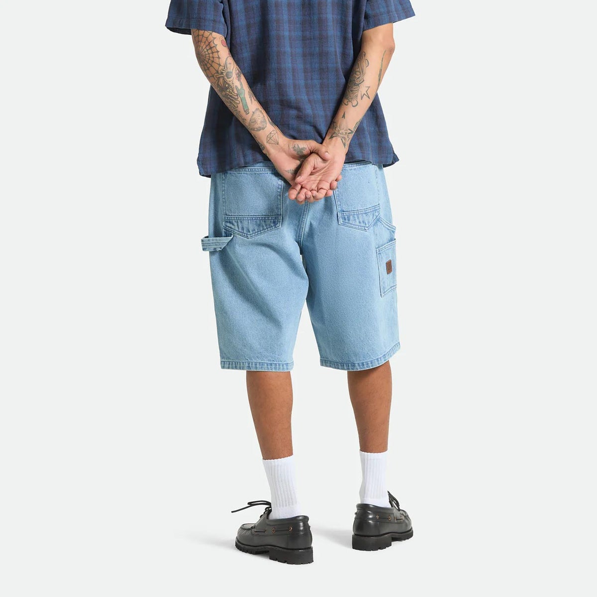 ブリクストンBRIXTONスケボースケートボードウェアボトムスショートハーフパンツ短パンBUILDERSCARPENTERBAGGYSHORT30050メンズ男性26SP春夏