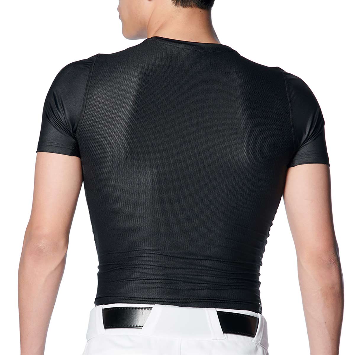 アンダーアーマーUNDERARMOURジムフィットネスヨガウェア半袖Tシャツアイソチルコンプレッションショートスリーブクルーネックシャツ1364732-001メンズ男性26SP春夏