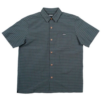 セオリーズTHEORIESスケボースケートボードウェア半袖シャツAVIGNONFlannelButtonUpAzureBlue36391SE80204メンズ男性26SP春夏
