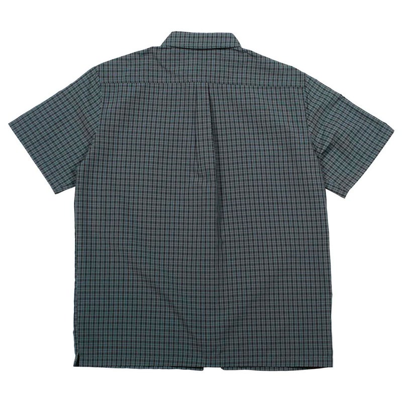 セオリーズTHEORIESスケボースケートボードウェア半袖シャツAVIGNONFlannelButtonUpAzureBlue36391SE80204メンズ男性26SP春夏