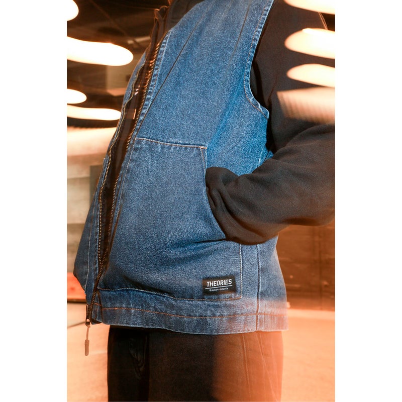 セオリーズTHEORIESスケボースケートボードウェアベストDakotaDenimVest36391SE80205メンズ男性26SP春夏