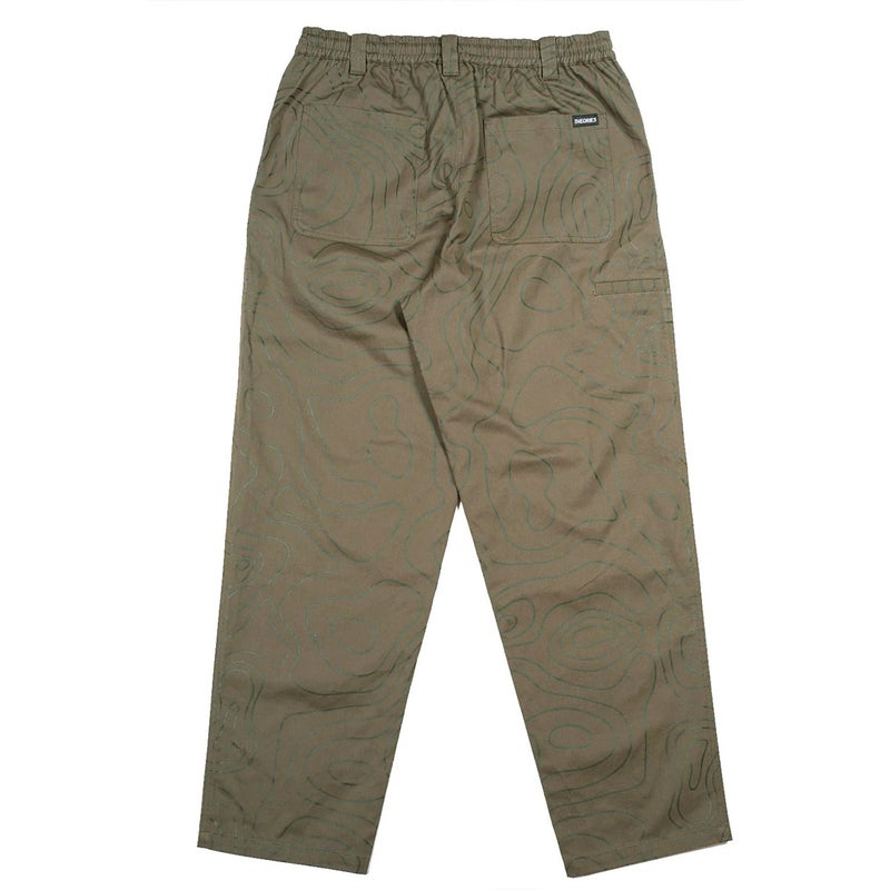 セオリーズTHEORIESスケボースケートボードウェアボトムスロングパンツ長ズボンStampLoungePantContourGreen36391SE80206メンズ男性26SP春夏