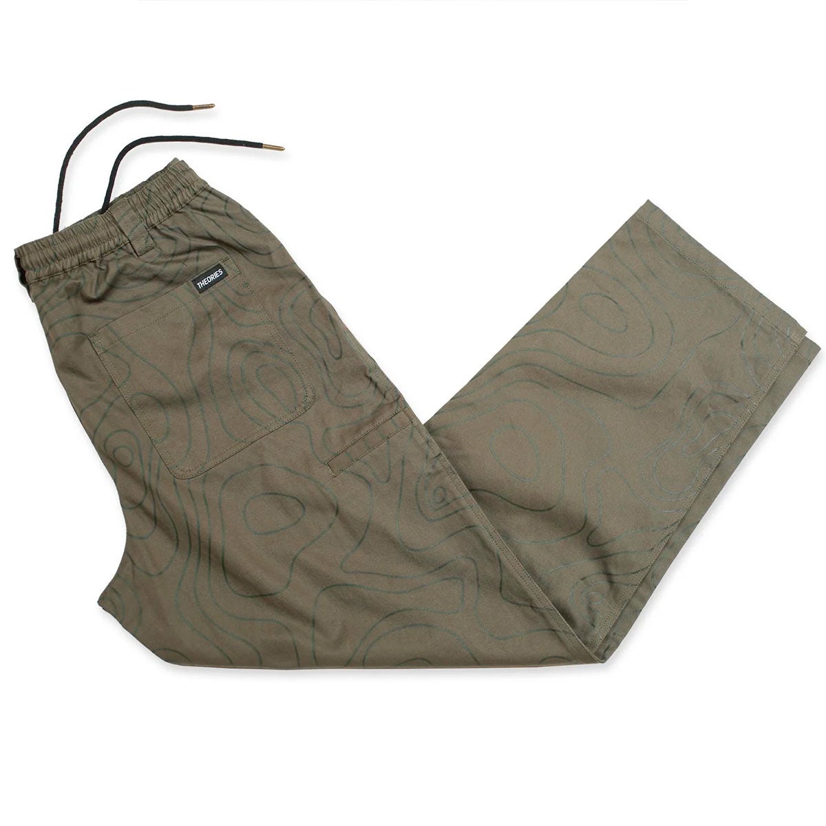 セオリーズTHEORIESスケボースケートボードウェアボトムスロングパンツ長ズボンStampLoungePantContourGreen36391SE80206メンズ男性26SP春夏