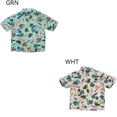 ベネフィットBENEFITサーフィンサーフウェア半袖シャツHulaLaniHAWAIIレーヨンアロハBIGシャツ263HU1SH093メンズ男性26SP春夏