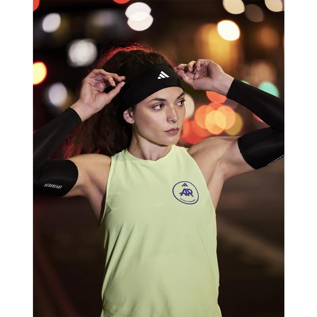 アディダス adidas スポーツヘッドバンド ブラック ADAC-16400｜ヘア