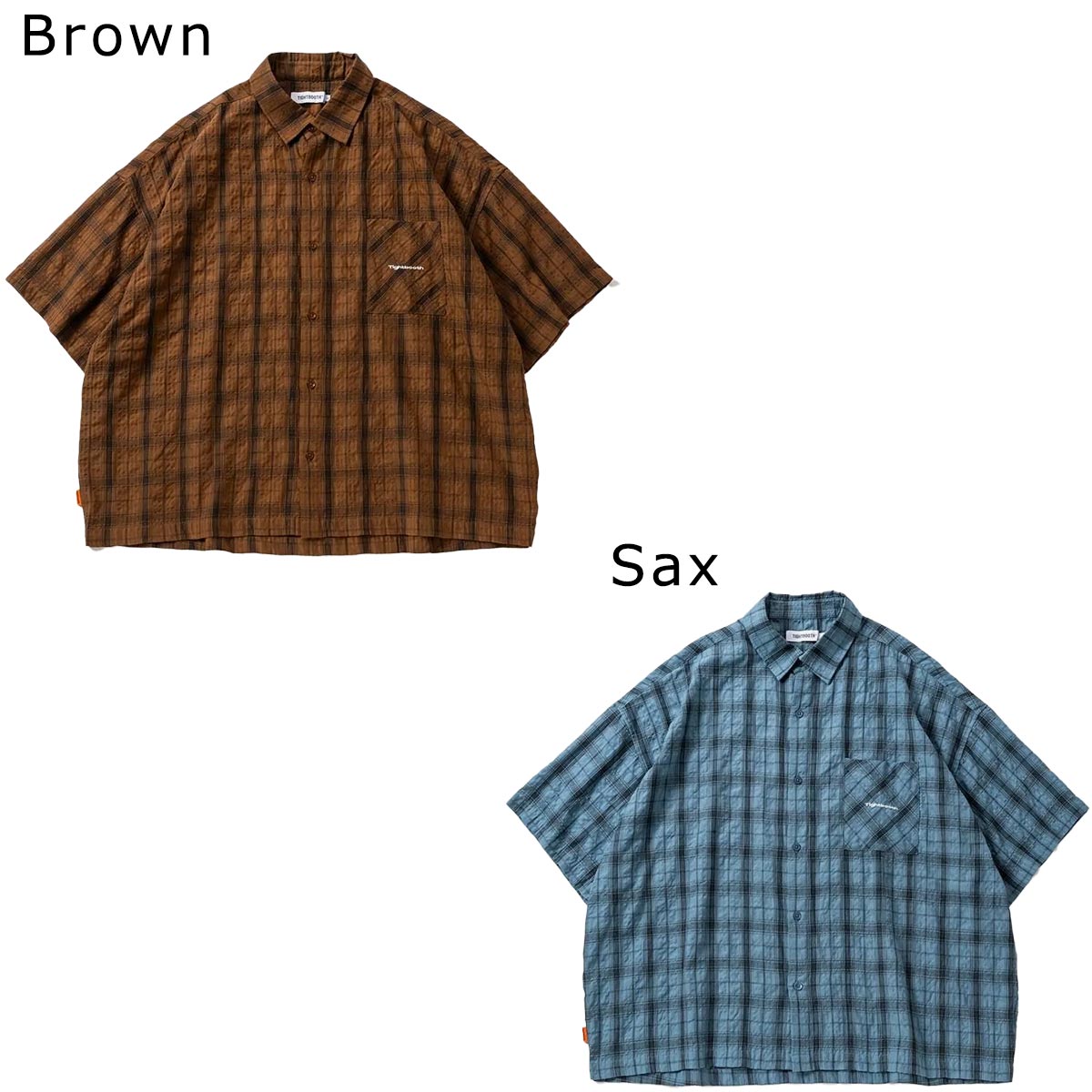 タイトブースTIGHTBOOTHスケボースケートボードウェア半袖シャツPLAIDS/SSHIRTSS26-S07メンズ男性26SP春夏