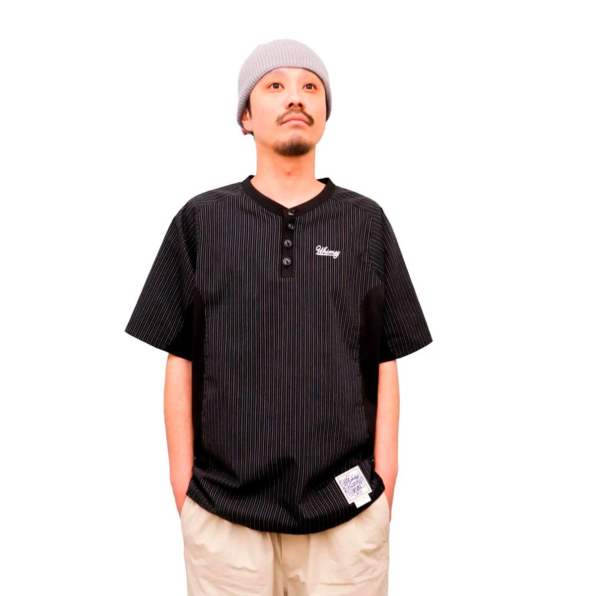 セール32%OFF】ウィムジー WHIMSY メンズ 半袖シャツ BASEBALL HENLEY