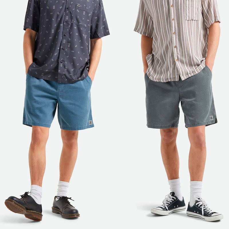 ブリクストンBRIXTONスケボースケートボードウェアボトムスショートハーフパンツ短パンEVERYDAYVINTAGEWASHSHORT30001メンズ男性26SP春夏