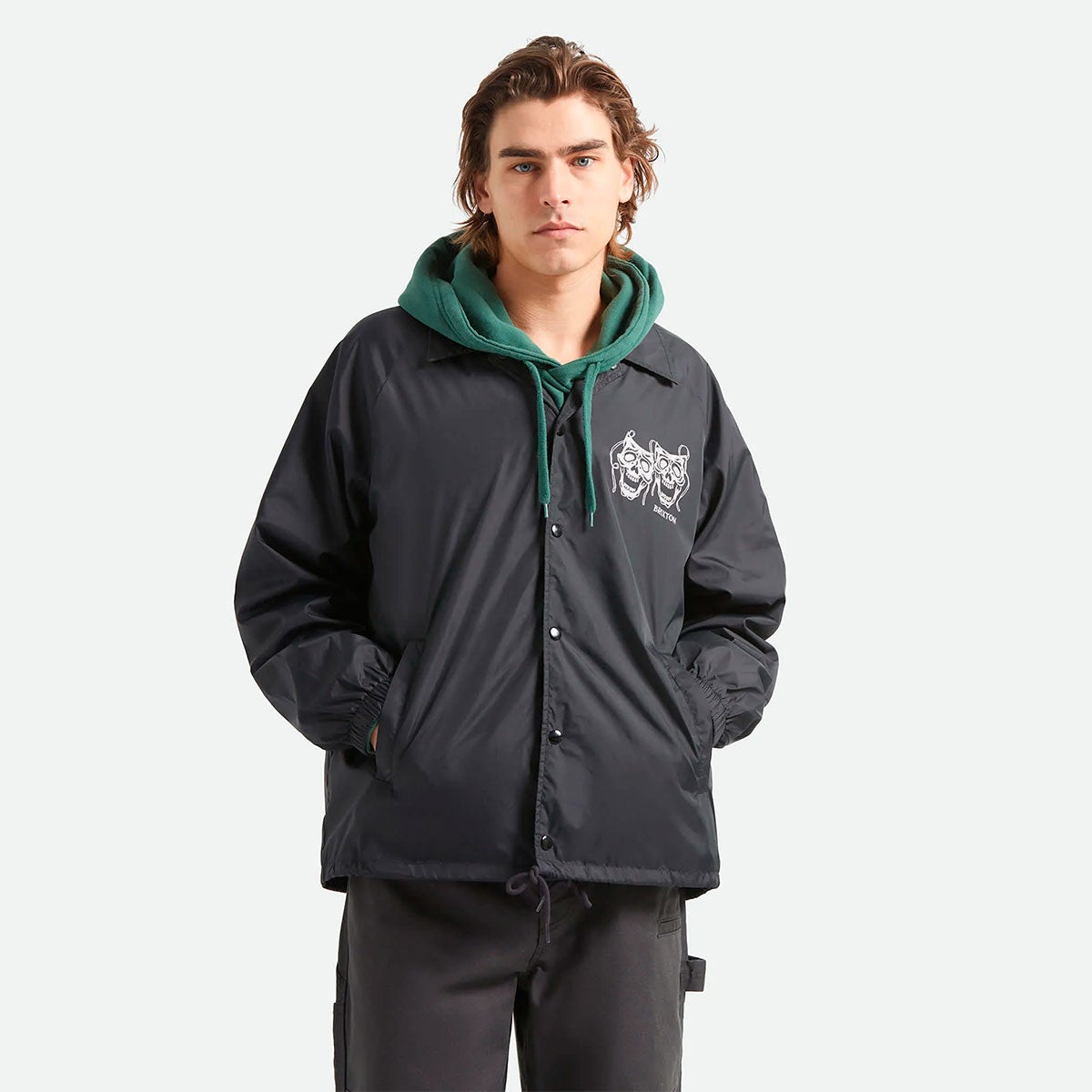 ブリクストンBRIXTONスケボースケートボードウェアアウタージャケットWATCHMANLIGHTWEIGHTCOACHESJACKET03488メンズ男性26SP春夏