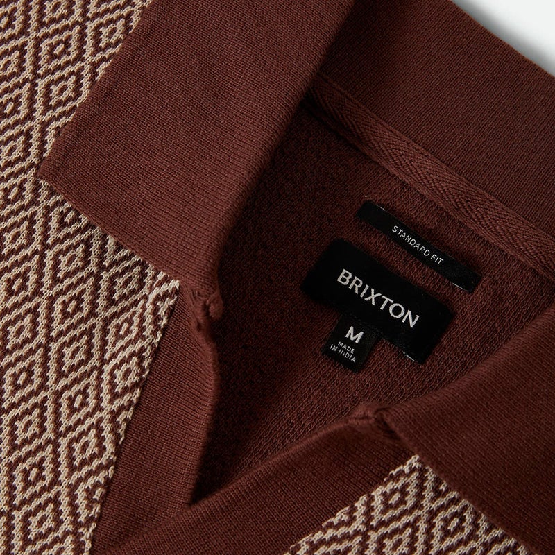 ブリクストンBRIXTONスケボースケートボードウェア半袖ポロシャツTHEOJACQUARDS/SPOLO22898メンズ男性26SP春夏