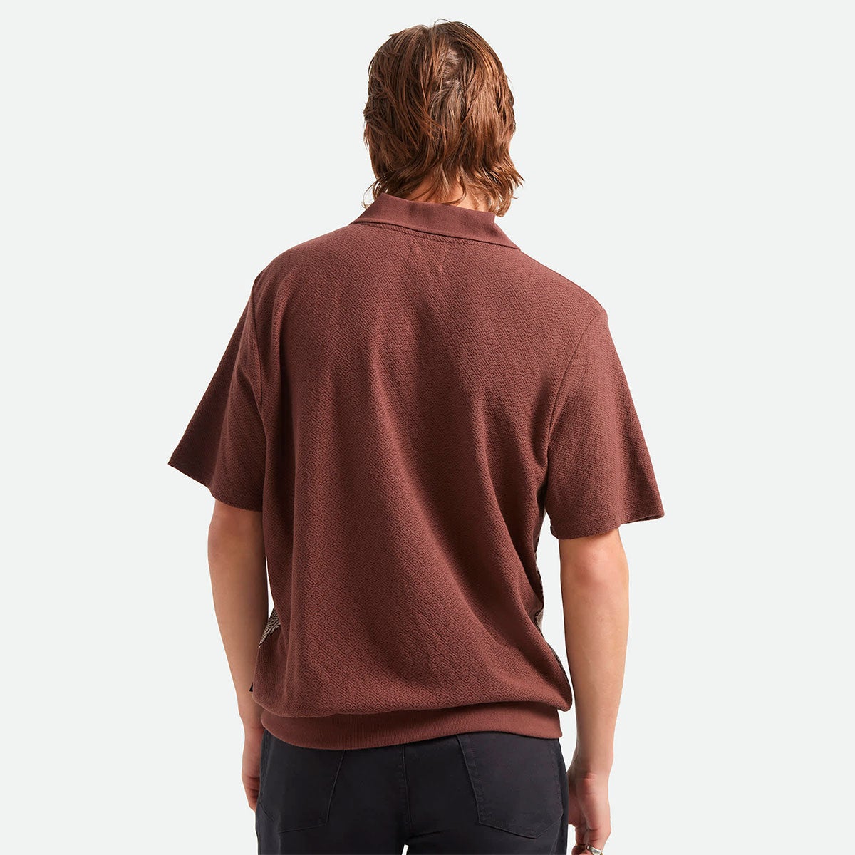 ブリクストンBRIXTONスケボースケートボードウェア半袖ポロシャツTHEOJACQUARDS/SPOLO22898メンズ男性26SP春夏