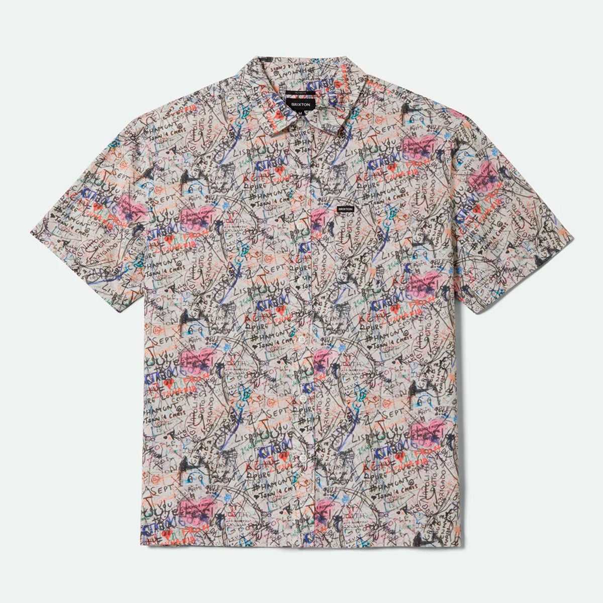 セール20%OFF】ブリクストン BRIXTON メンズ 半袖シャツ CRU PRINT S/S