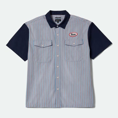 ブリクストンBRIXTONスケボースケートボードウェア半袖シャツBUILDERSOLSONS/SWVN22916メンズ男性26SP春夏