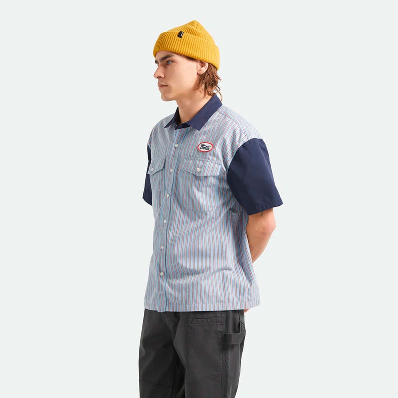 ブリクストンBRIXTONスケボースケートボードウェア半袖シャツBUILDERSOLSONS/SWVN22916メンズ男性26SP春夏