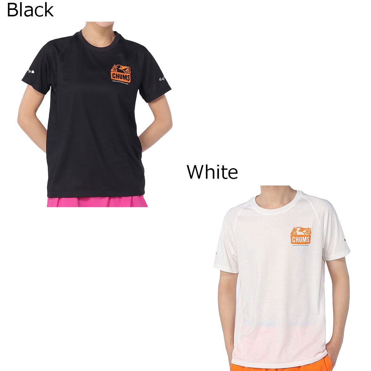 チャムスCHUMSランニングウェア半袖Tシャツチャムス×みゃこランニングアンストッパブルTシャツCH11-2796レディース女性26SP春夏